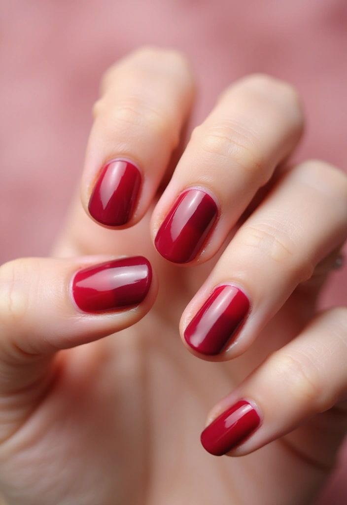 26 Timeless Red Nail Inspo Almond Designs for Any Occasion - 5. Velvet Red Ombre