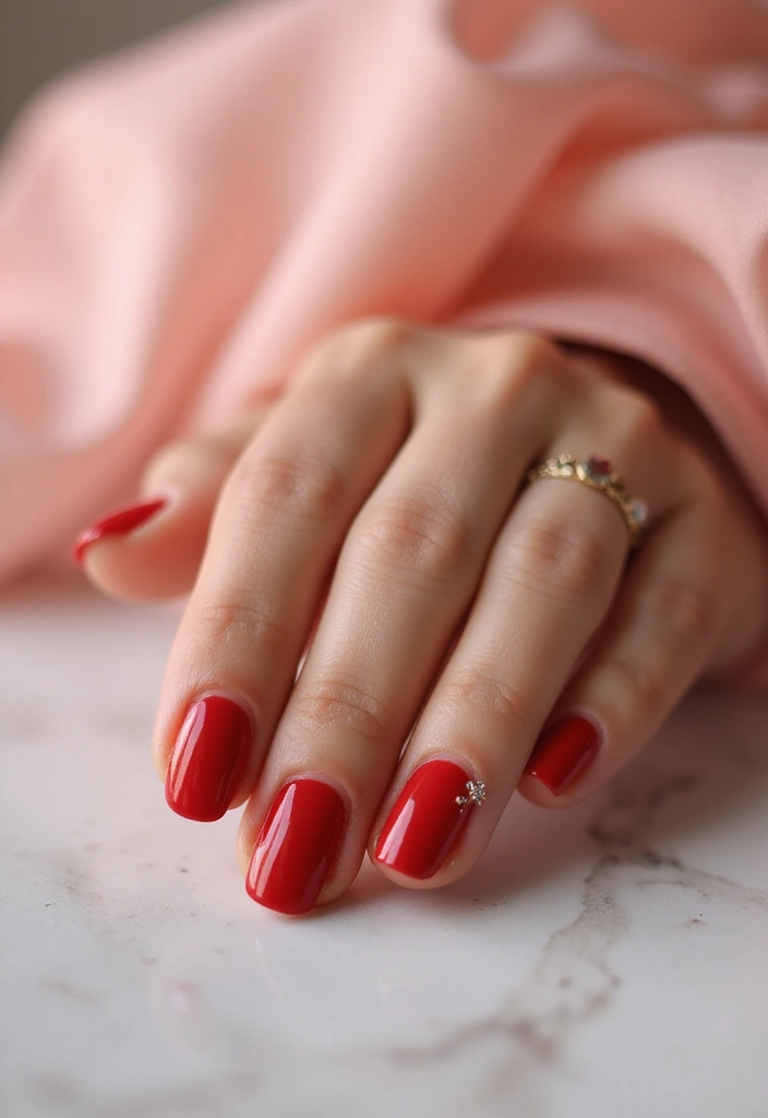 26 Timeless Red Nail Inspo Almond Designs for Any Occasion - 8. Classic French Tip in Red