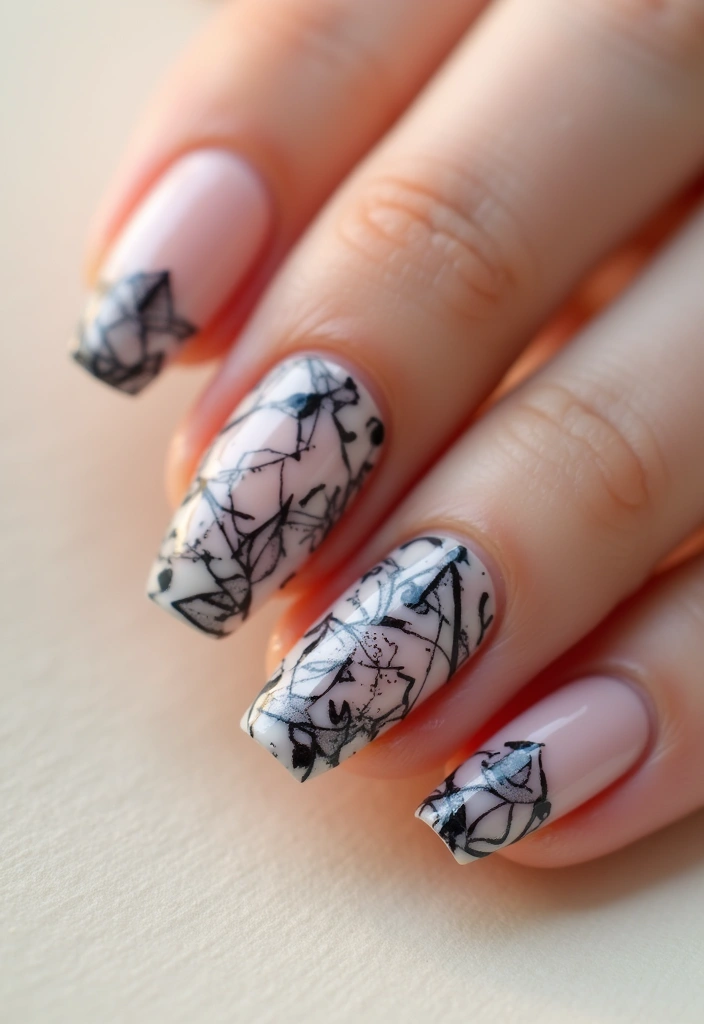 27 Nail Inspiration Almond Ideas That Will Elevate Your Look - 15. Negative Space Designs for a Unique Look