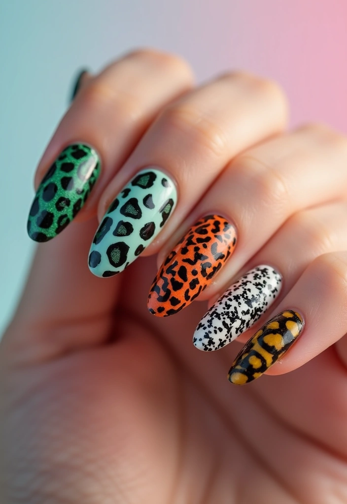27 Nail Inspiration Almond Ideas That Will Elevate Your Look - 17. Animal Prints for a Wild Side