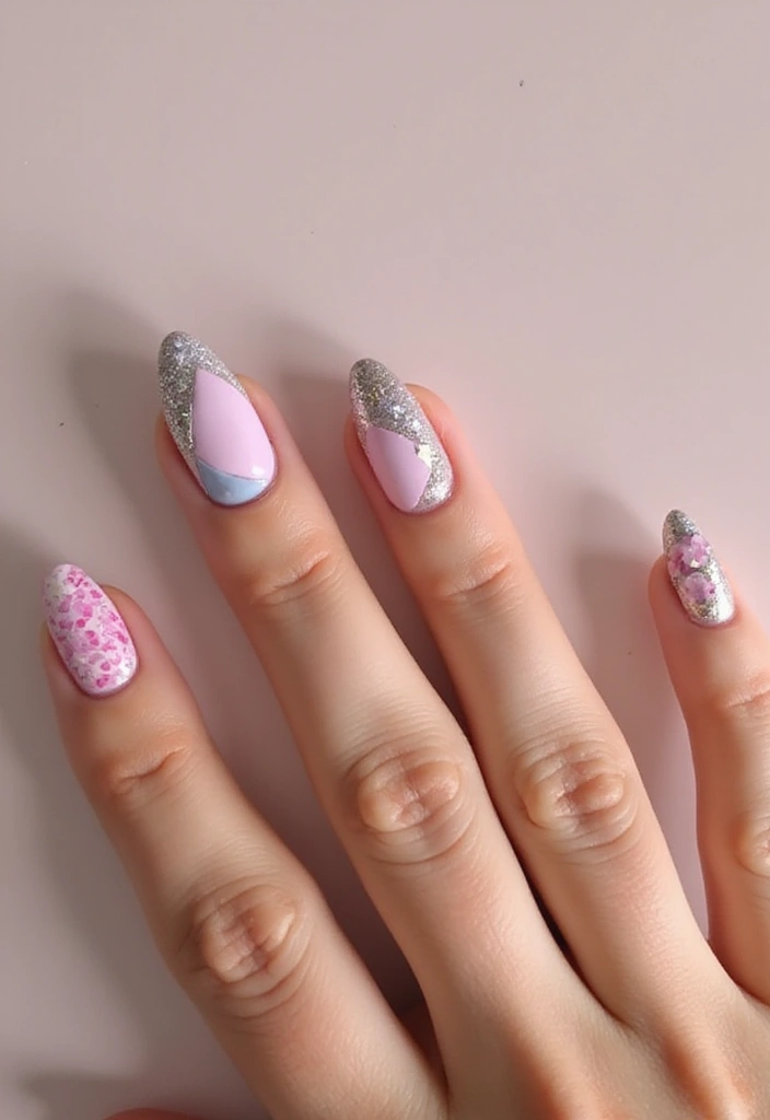 27 Nail Inspiration Almond Ideas That Will Elevate Your Look - 26. Layered Designs for Complex Beauty
