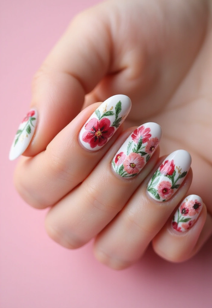 27 Nail Inspiration Almond Ideas That Will Elevate Your Look - 4. Floral Patterns That Flourish
