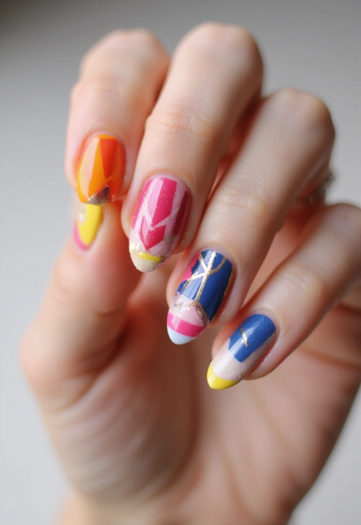 27 Nail Inspiration Almond Ideas That Will Elevate Your Look - 5. Geometric Designs with Eco-Friendly Paint