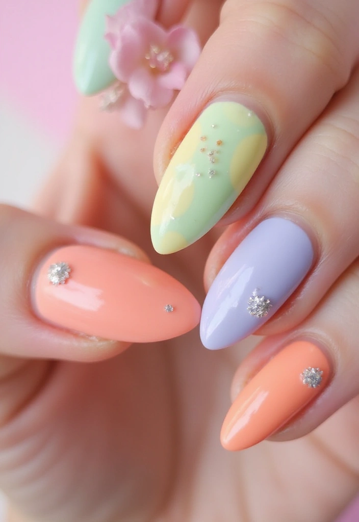 28 Fresh Gel X Nail Inspo Almond Designs You’ll Adore - 22. Sweet Candy Colors