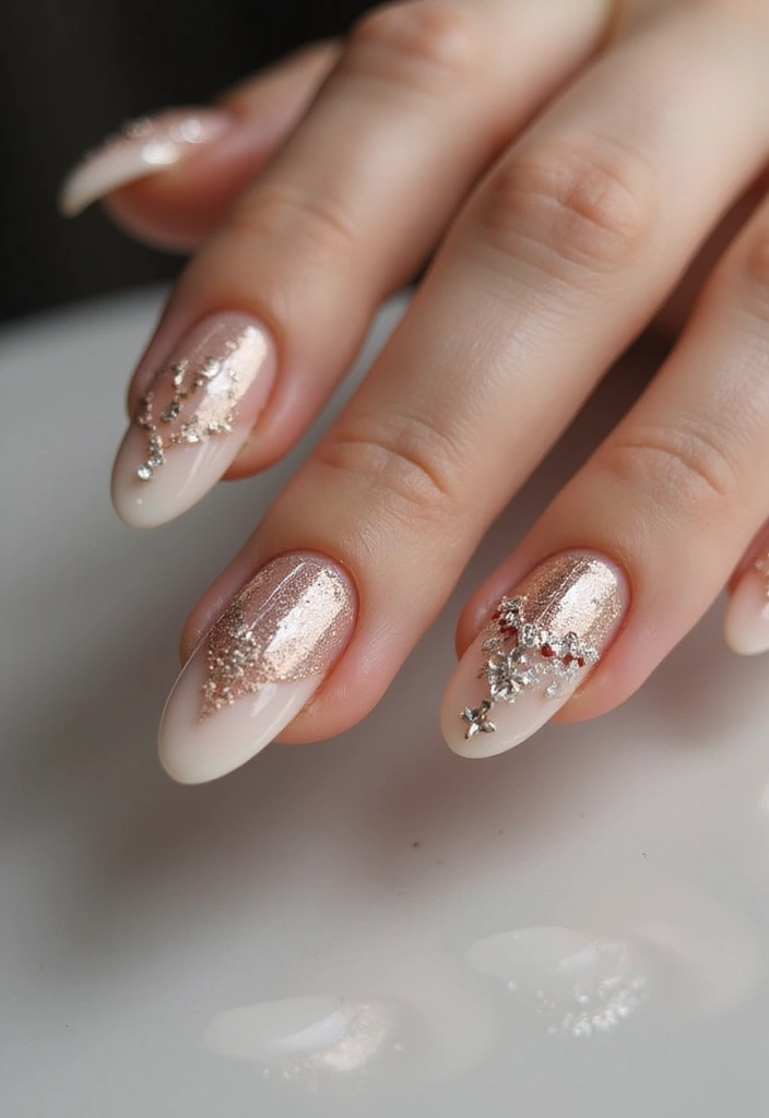 28 Fresh Gel X Nail Inspo Almond Designs You’ll Adore - 26. Metallic Accents