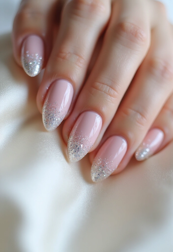 28 Fresh Gel X Nail Inspo Almond Designs You’ll Adore - 6. Glitter Gradient