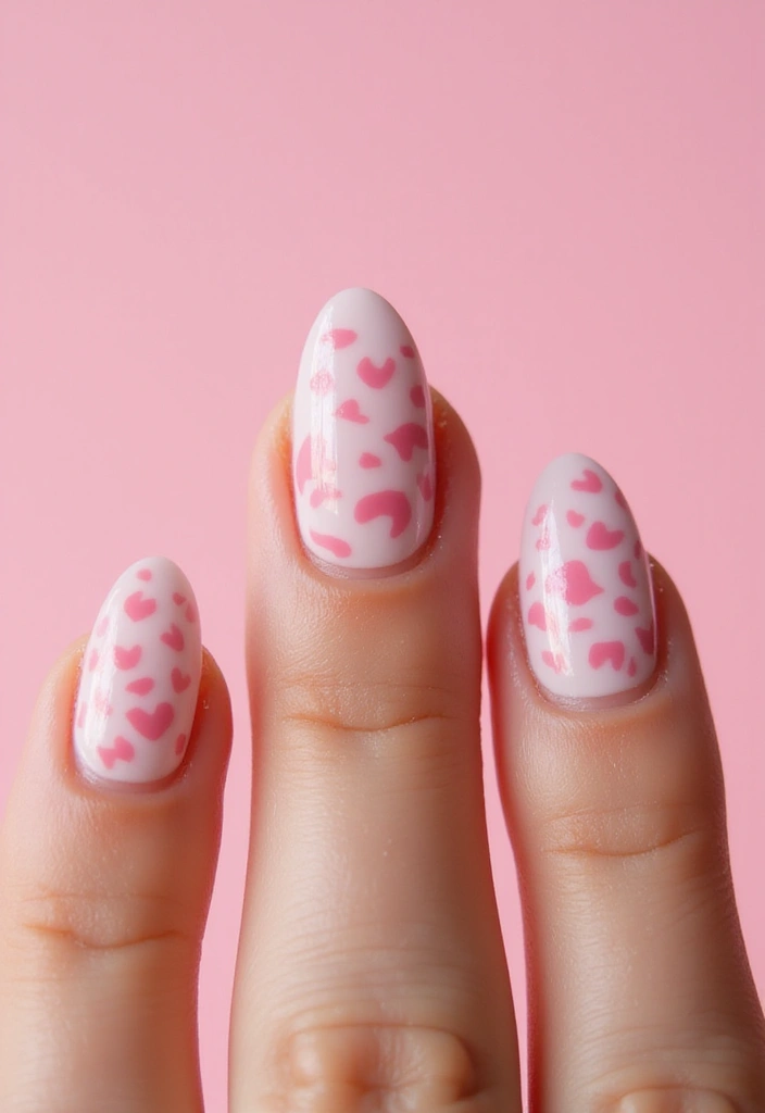29 Pretty Pink Nail Inspo Almond Ideas for a Soft & Feminine Look - 14. Subtle Pink Leopard Print