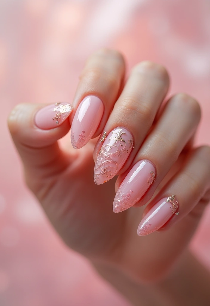 29 Pretty Pink Nail Inspo Almond Ideas for a Soft & Feminine Look - 25. Elegant Pink Swirls