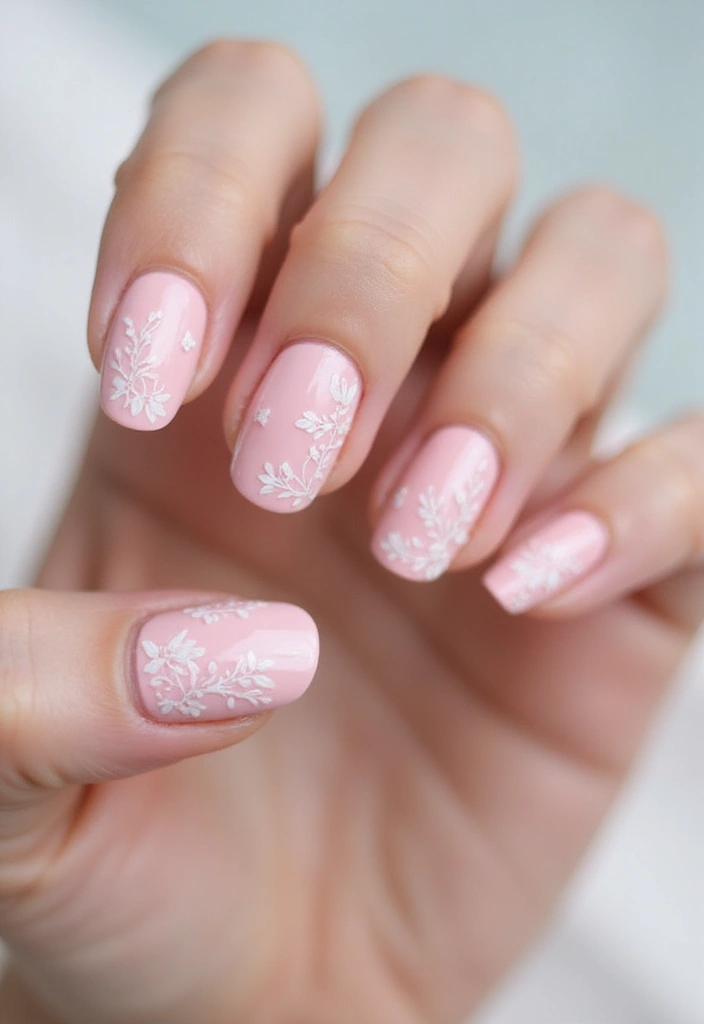 29 Pretty Pink Nail Inspo Almond Ideas for a Soft & Feminine Look - 4. Soft Pink Floral Accents