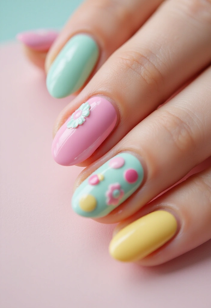 29 Stunning Nail Inspo Almond Shape Designs to Try Now - 16. Candy Coated