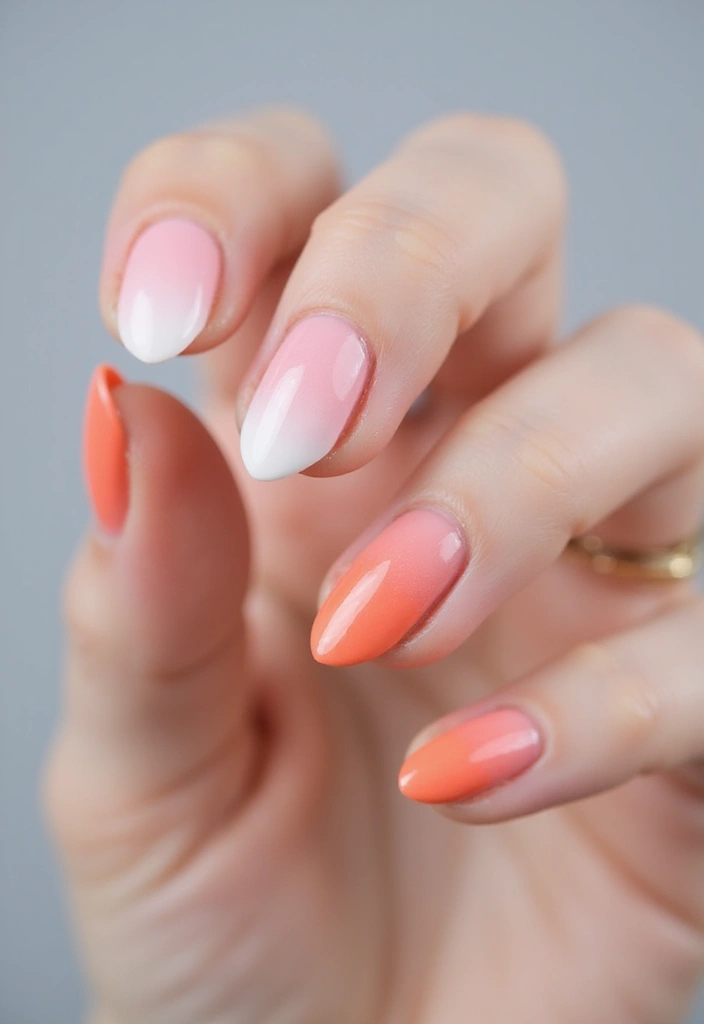 29 Stunning Nail Inspo Almond Shape Designs to Try Now - 3. Ombre Delight