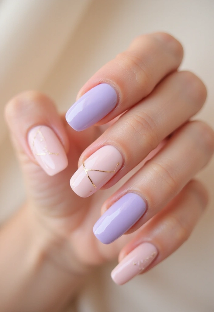 30 Bold Nail Inspo Long Almond Styles That Stand Out - 17. Minimalistic Lines