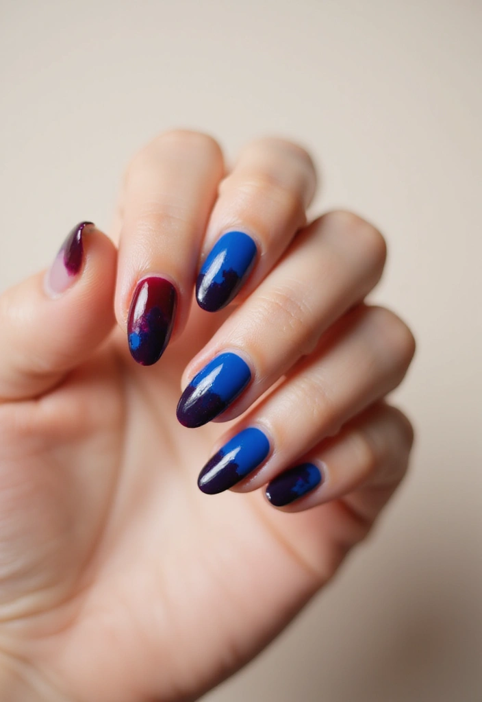 30 Bold Nail Inspo Long Almond Styles That Stand Out - 29. Dynamic Duo