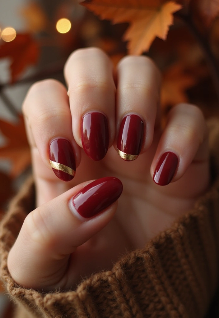 30 Gorgeous Fall Nail Inspo Almond Ideas You’ll Love - 6. Classic Deep Red