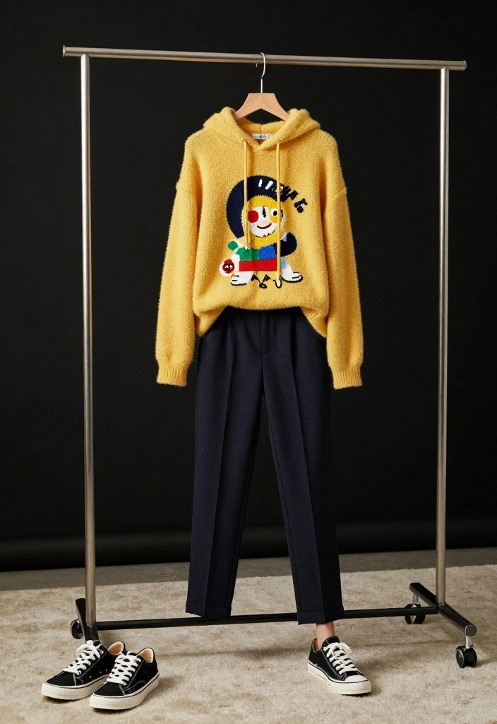 14 Casual New Year’s Eve Outfit Ideas for a Relaxed Night Out - 13. Cozy Hoodie with Chic Pants 1