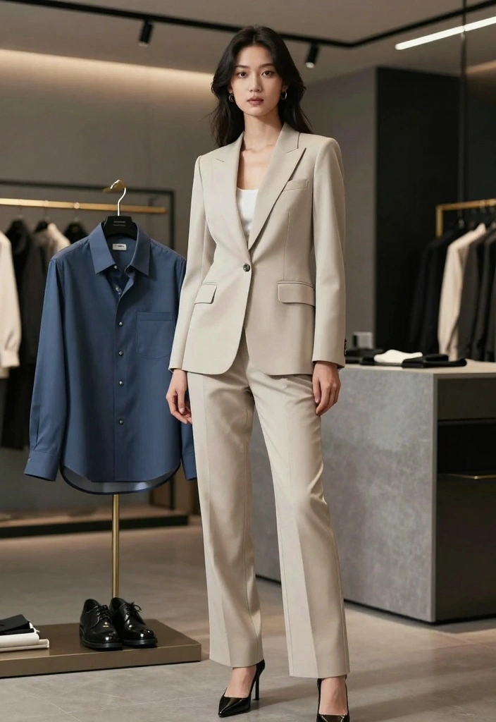15 Classy New Year’s Eve Outfit Ideas for a Chic Night Out - 4. Tailored Suit with Ethical Fabrics 1