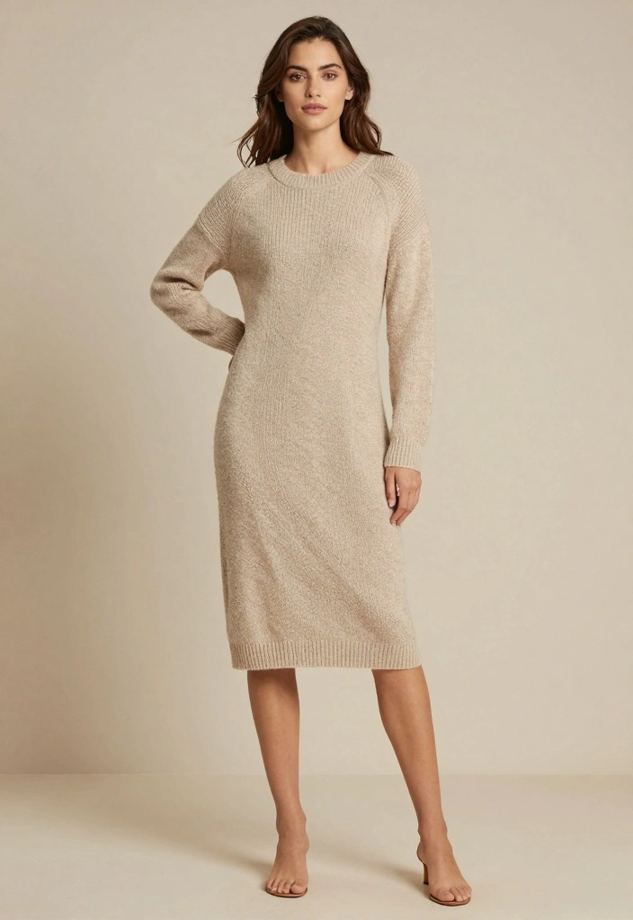 16 Cute New Year’s Eve Outfit Ideas You’ll Love - 7. Cozy Knit Dress 1