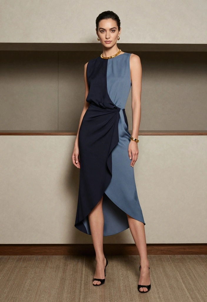 20 Aesthetic New Year’s Eve Outfit Ideas for a Trendy Vibe - 17. Elegant Asymmetrical Dress 1