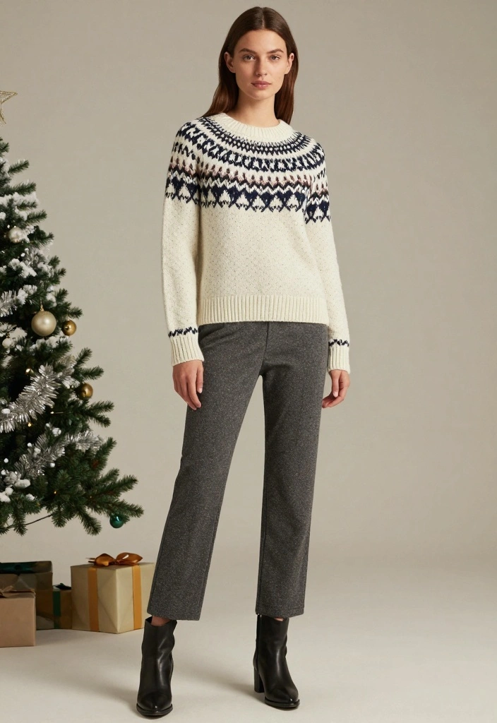 20 Aesthetic New Year’s Eve Outfit Ideas for a Trendy Vibe - 18. Statement Knit Wear 1