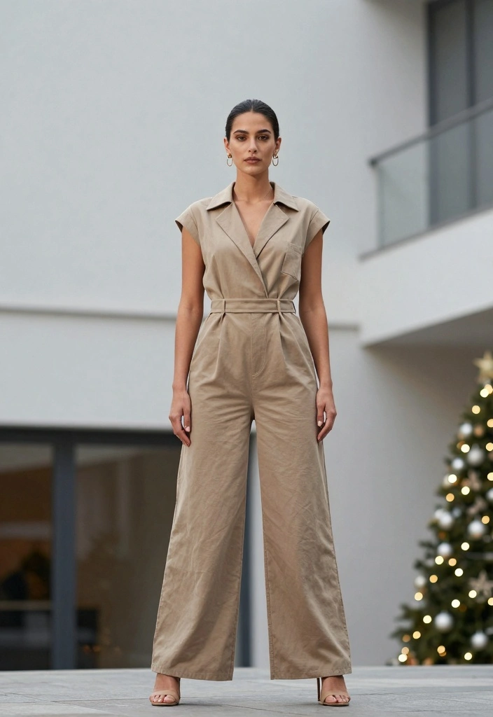 20 New Year’s Eve Party Outfit Ideas for a Fun Night Out - 1. Chic Jumpsuits for Effortless Elegance 1
