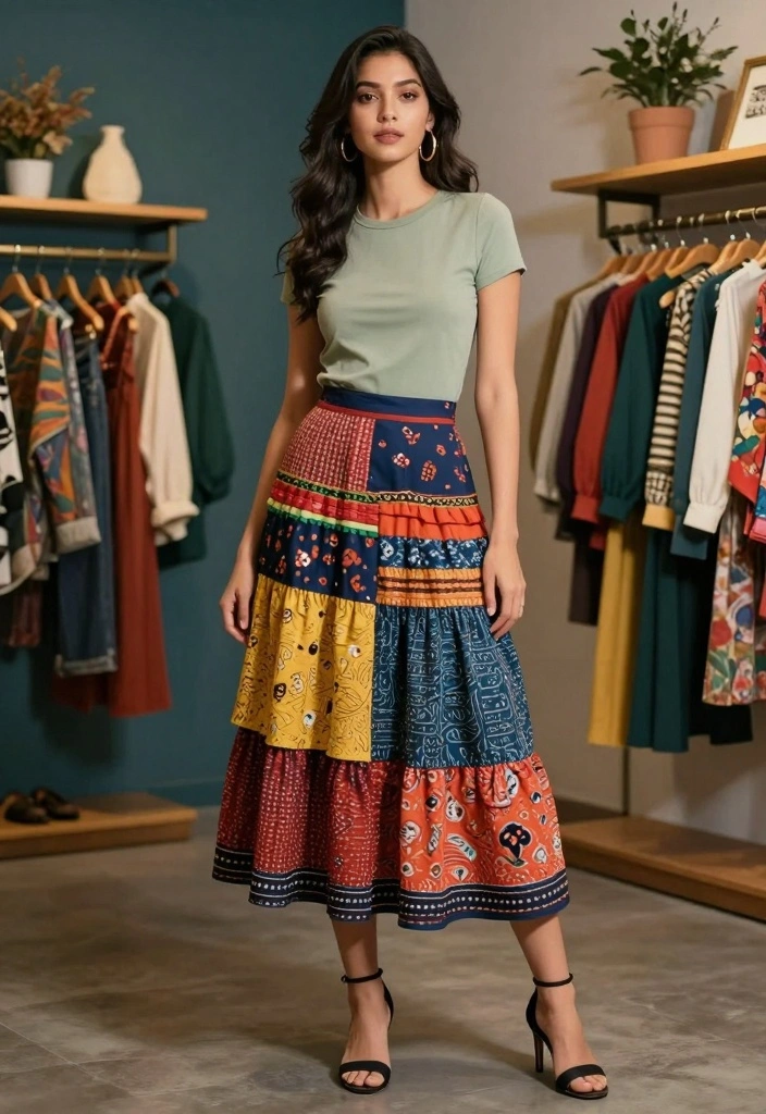 21 New Year’s Eve Dress Outfit Ideas for a Glam Look - 16. Playful Layered Skirts 1