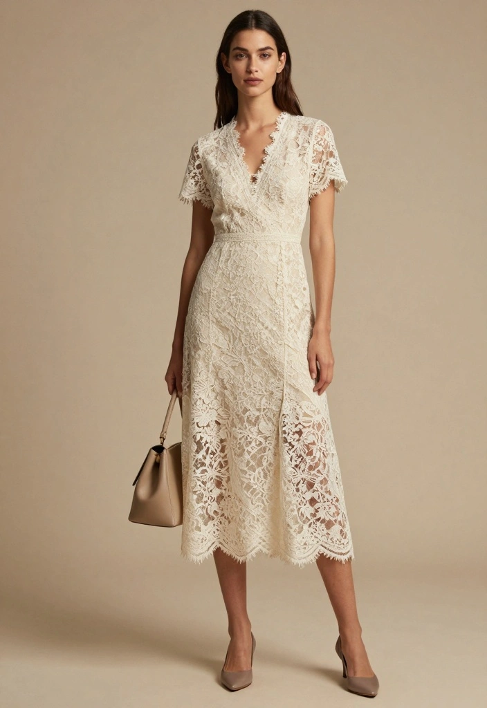 21 New Year’s Eve Dress Outfit Ideas for a Glam Look - 17. Romantic Lace 1