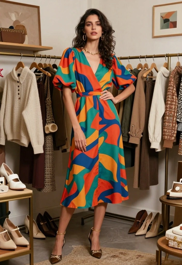 21 New Year’s Eve Dress Outfit Ideas for a Glam Look - 7. Bold Prints and Patterns 1