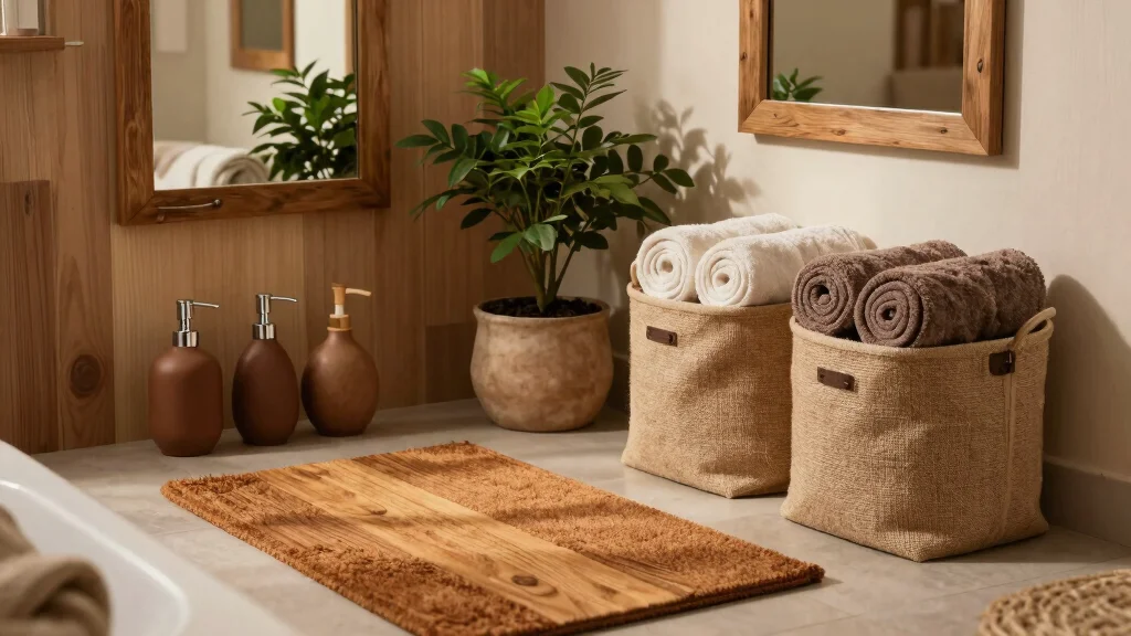 15 Brown Bathroom Accessories for a Cozy Earthy Style
