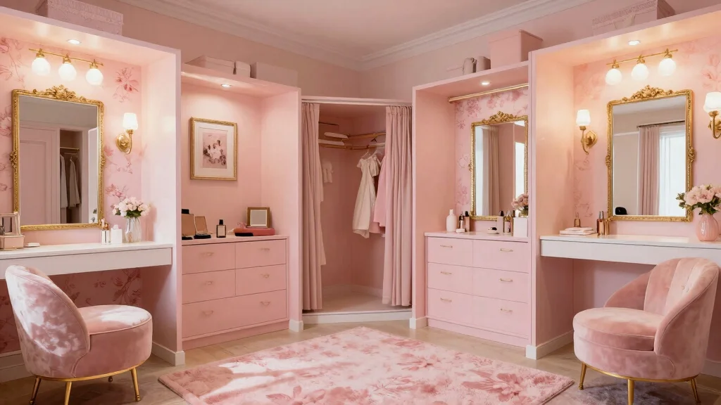 15 Pink Dressing Room Ideas for a Chic Feminine Touch - bellabeautyblog.com