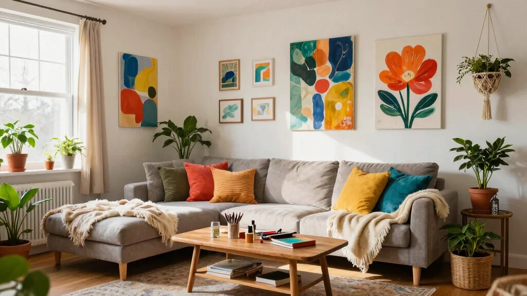 18 Wall Art Painting Ideas Living Room for a Creative Touch