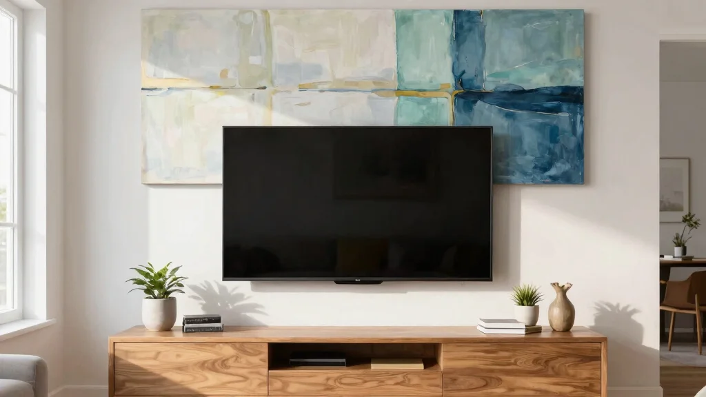 14 Wall Art Above TV Ideas to Balance Your Entertainment Wall