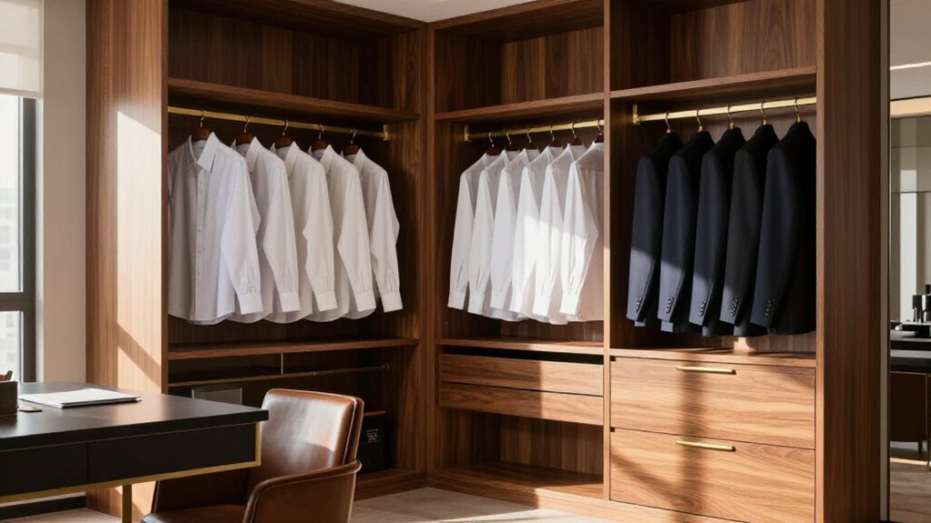 calculating closet hanging space