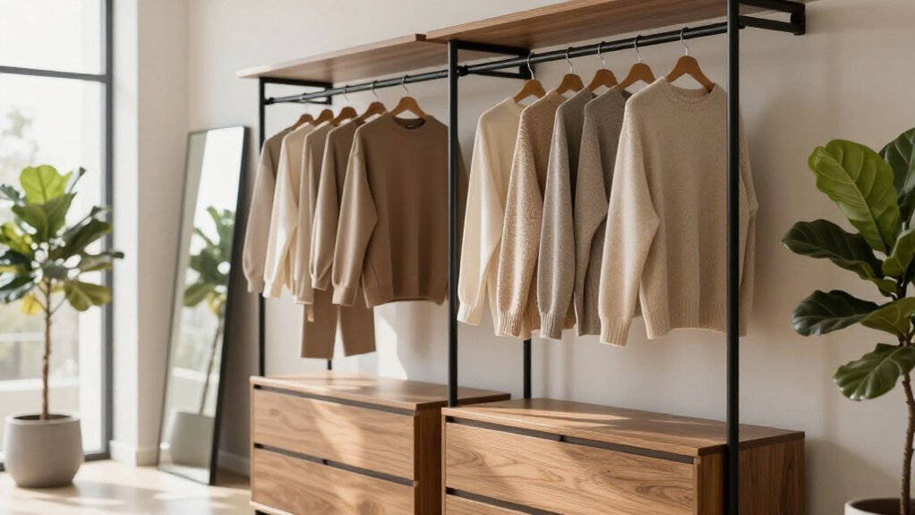 dressing room layout maximizes space